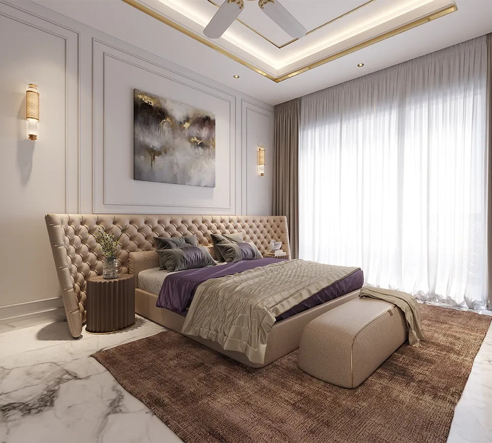 Bedroom 1, Pam 3D render