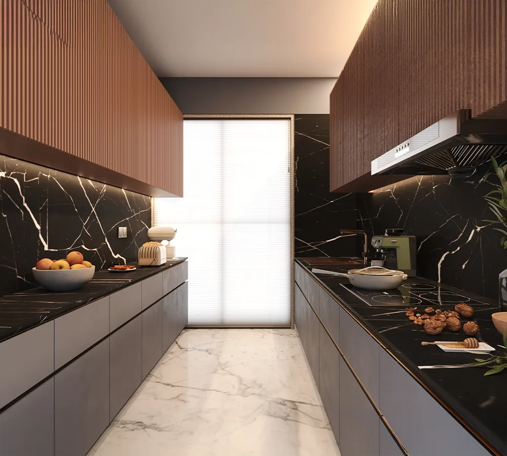 Kitchen 1, Pam 3D render