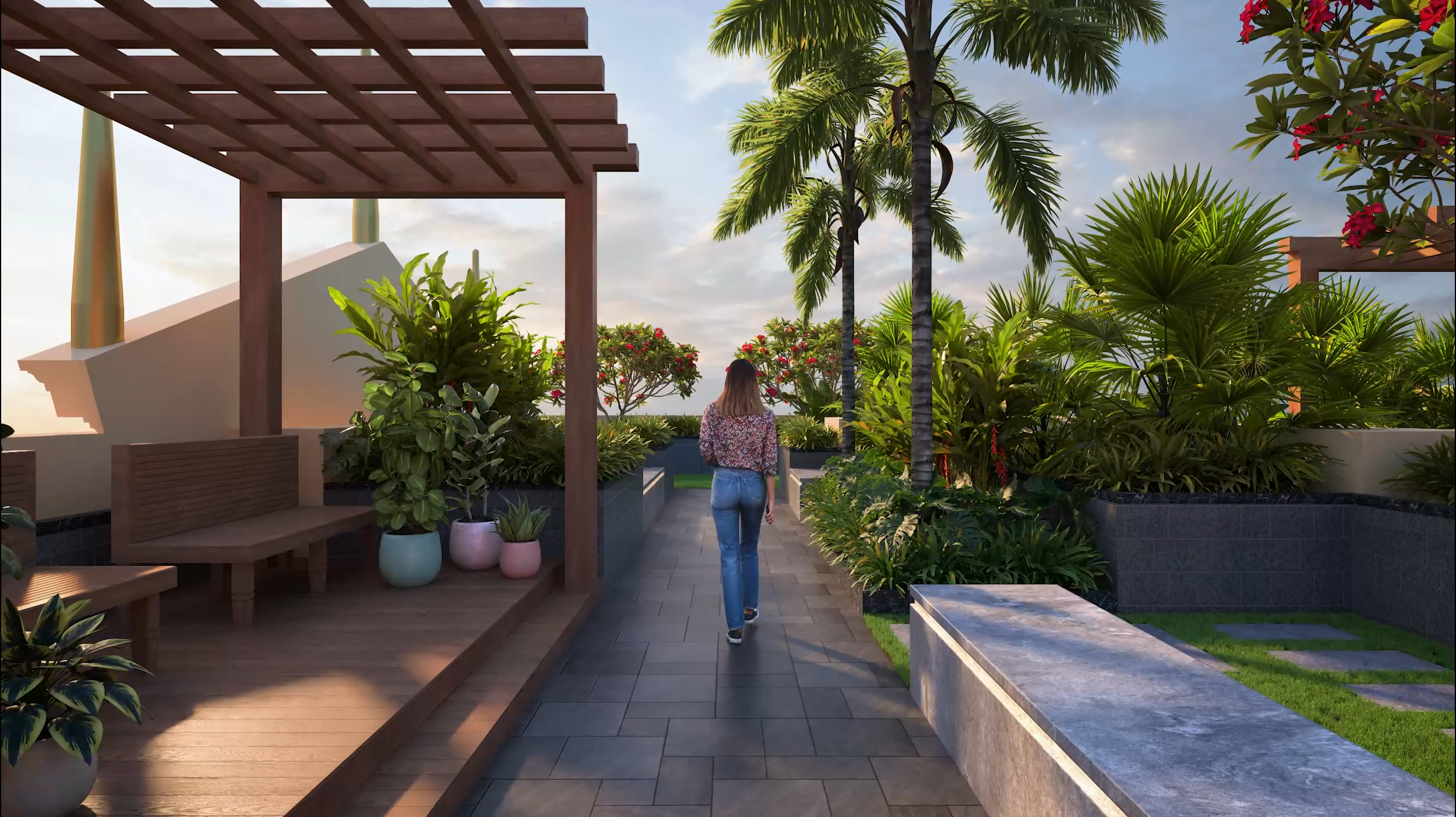Terrace Walkway, Sethi Palacio amenity