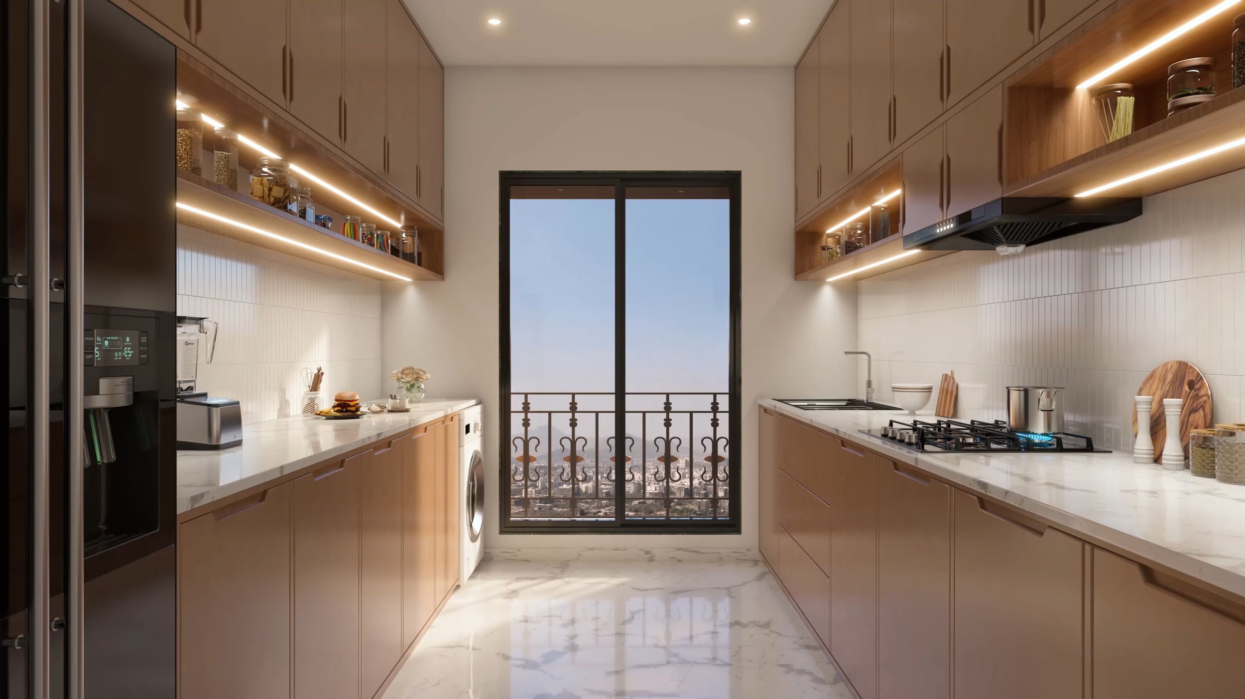 Kitchen, Sethi Palacio 3D render