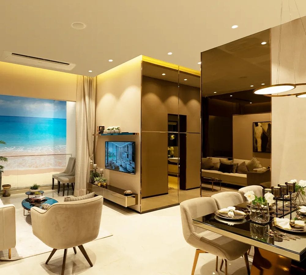 Living Room, Sunteck Beach Residences show flat photo